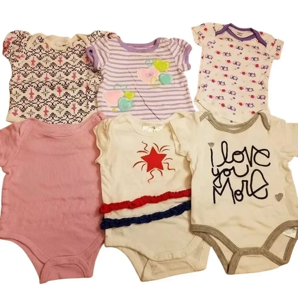 6 onesies 3-6 months